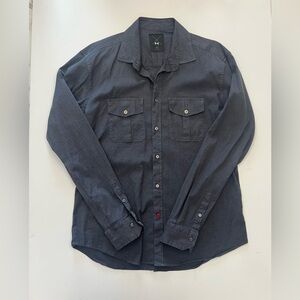 Under Armour X Made in Italy XL Rare Gray Button Up Shirt EUC